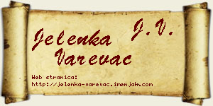 Jelenka Varevac vizit kartica